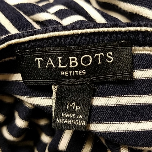 💓SOLD💓Talbots Nautical Button Sleeve Cowl Top - Picture 10 of 16